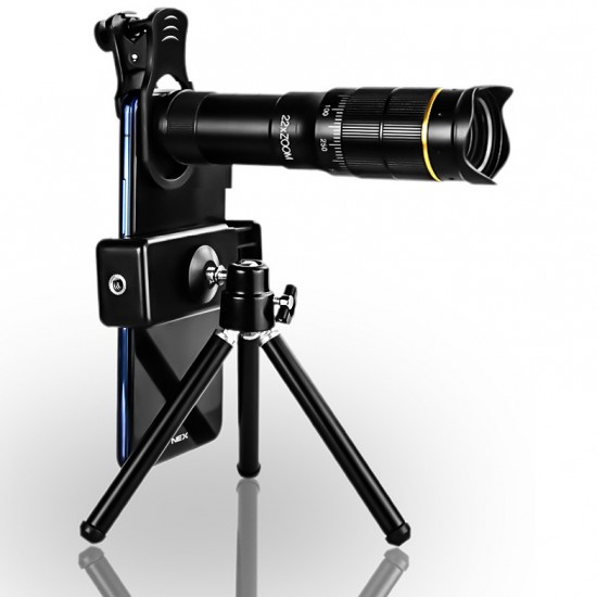 22× High-powered, high-definition, ultra-distance camera phone telephoto telescope lens